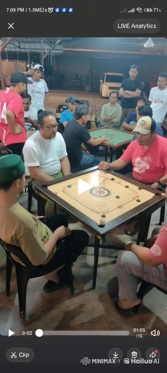 Intense Hand-to-Hand Combat at Carrom Game Gathering – AI Generated Video | Hailuo AI