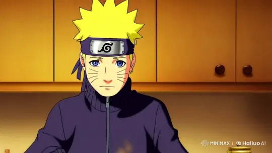 Naruto's Intimate Cooking Scene with Dynamic Camera Work – AI Generated Video | Hailuo AI