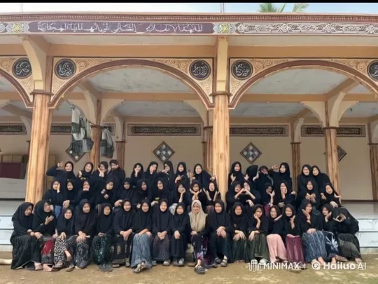 Women in Hijabs Practice Kung Fu at Arched Building – AI Generated Video | Hailuo AI