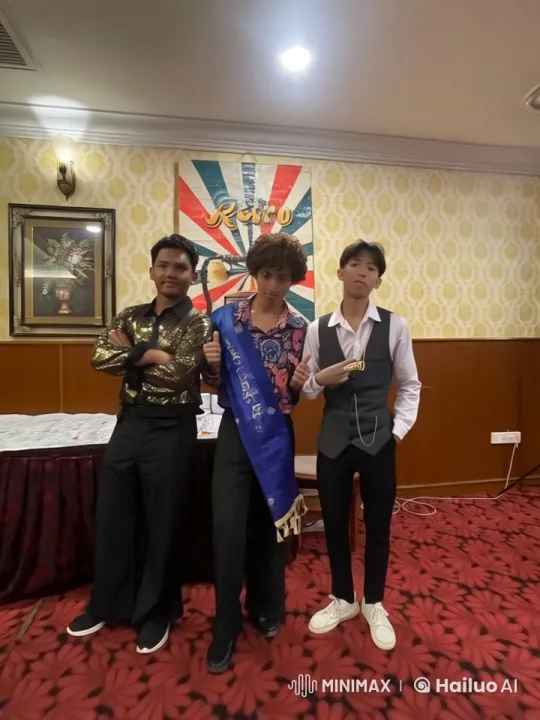 Retro-Themed Martial Arts Performance by Three Men – AI Generated Video | Hailuo AI