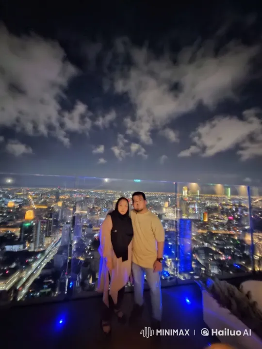 Nighttime Kungfu Display at City Observation Deck – AI Generated Video | Hailuo AI