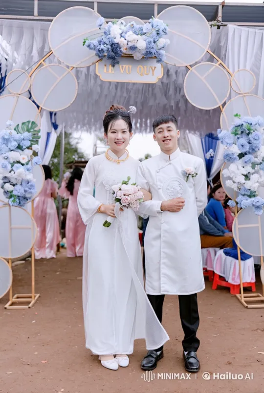 Vietnamese Wedding Meets Martial Arts in Live2D Animation – AI Generated Video | Hailuo AI