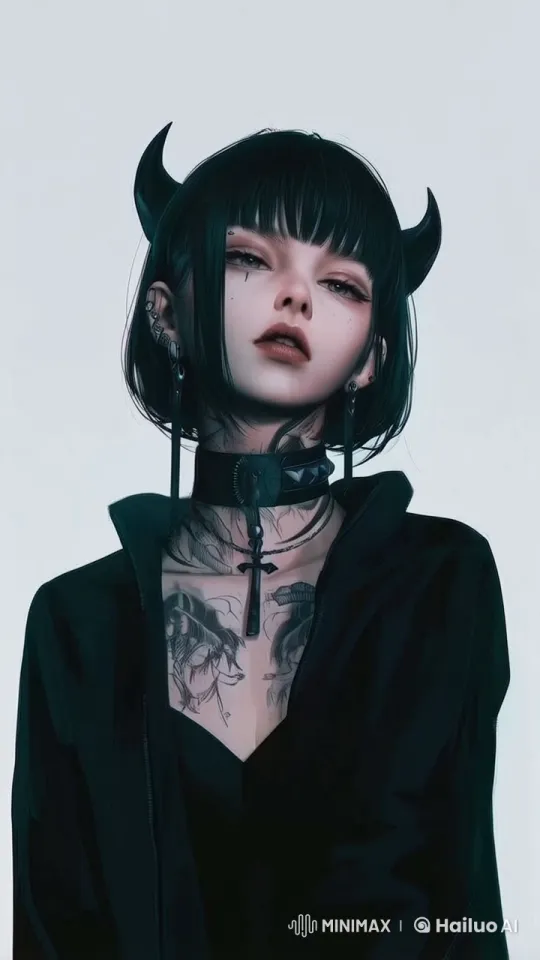 Live2D Gothic Character Showcase with Detailed Style – AI Generated Video | Hailuo AI