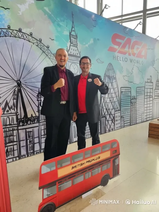 British-Themed Comedy Skit with Two Men Pretending to Fight – AI Generated Video | Hailuo AI