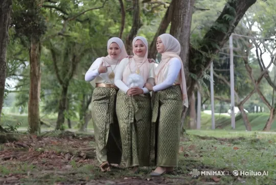 Traditional Attired Women Practicing Kungfu in Forest – AI Generated Video | Hailuo AI