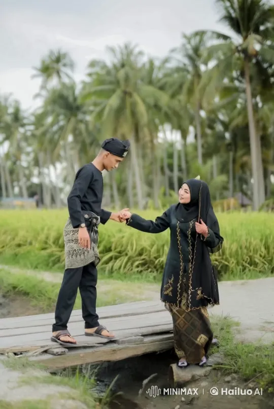 Traditional Silat Mastery in Tranquil Rice Field Setting – AI Generated Video | Hailuo AI