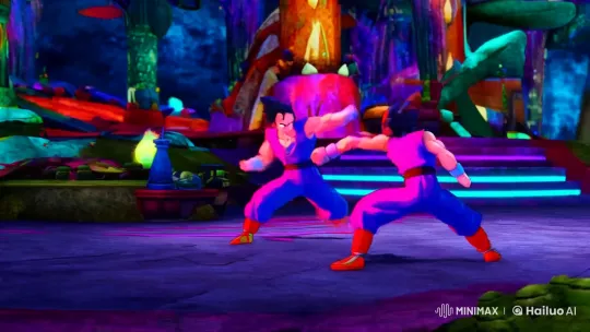 Vibrant Martial Arts Scene with Dynamic Cinematography – AI Generated Video | Hailuo AI