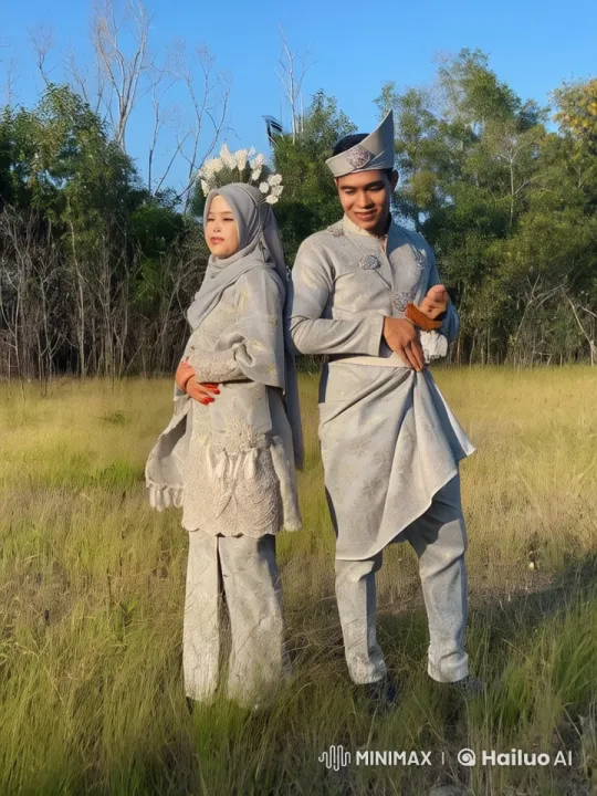 Malay Couple Showcases Martial Arts in Traditional Wedding Attire – AI Generated Video | Hailuo AI