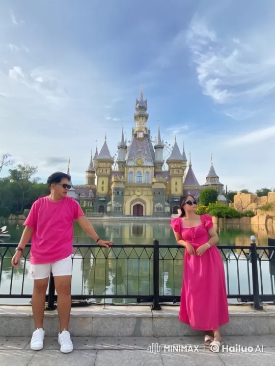 Martial Arts Duel in Front of Majestic Castle – AI Generated Video | Hailuo AI