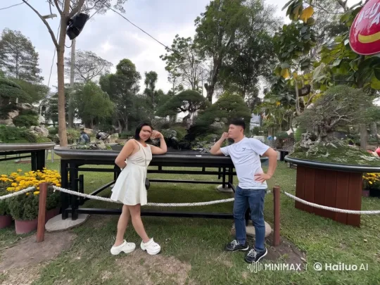Martial Arts Battle in Serene Garden Setting – AI Generated Video | Hailuo AI