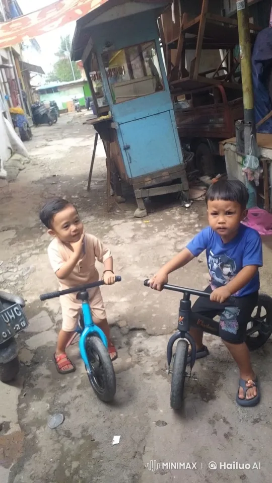 Children's Imaginative Kungfu Play in Rustic Alley – AI Generated Video | Hailuo AI