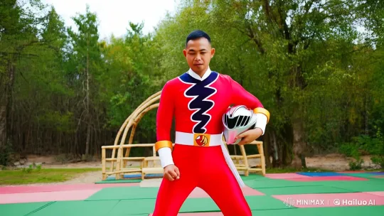 Power Ranger Trains in Serene Forest – AI Generated Video | Hailuo AI