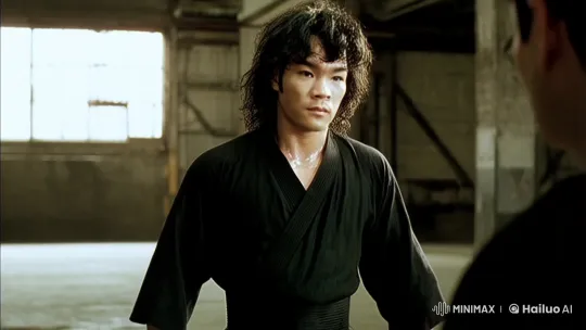 Martial Artist Showcase in Dimly-Lit Warehouse – AI Generated Video | Hailuo AI