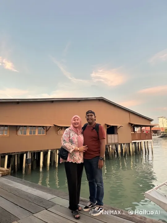 Kung Fu Fight on Wooden Pier with Waterfront Background – AI Generated Video | Hailuo AI