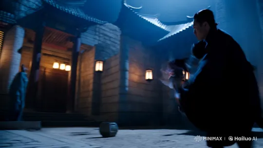 Ancient Courtyard Kung Fu Fight and Mid-Air Combat – AI Generated Video | Hailuo AI