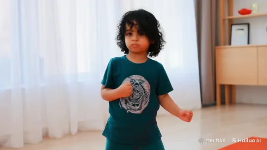Young Kungfu Practitioner Shows Advanced Skills – AI Generated Video | Hailuo AI