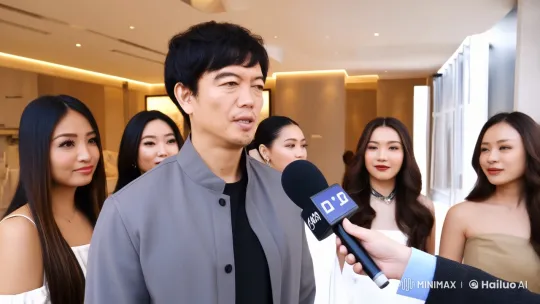 Korean Artist Interviewed in Elegant Setting – AI Generated Video | Hailuo AI