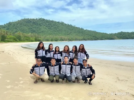 Young Martial Artists Perform on Tropical Beach – AI Generated Video | Hailuo AI