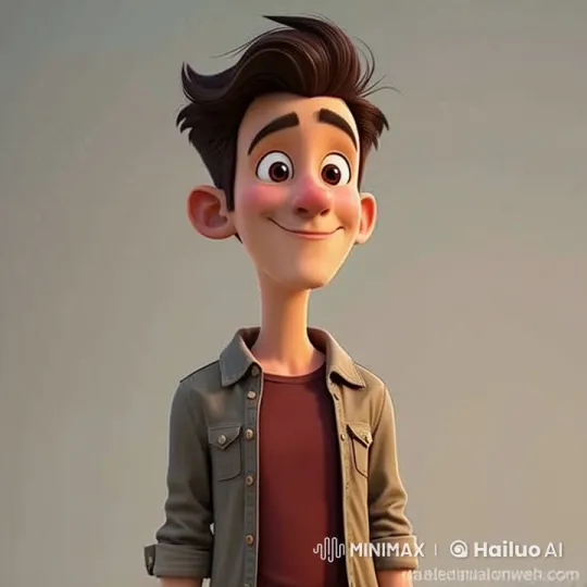 Animated Boy Walking in School Setting – AI Generated Video | Hailuo AI