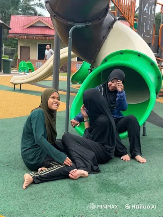 Girls Display Martial Arts Skills at Playground – AI Generated Video | Hailuo AI