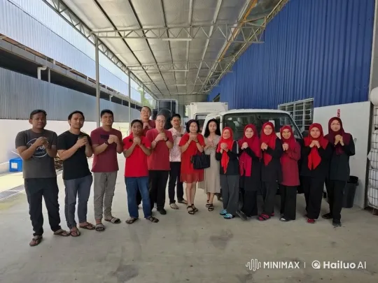 Industrial Group Celebration with Casual and Formal Attire – AI Generated Video | Hailuo AI