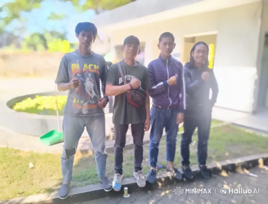 Four Young Men Practicing Kung Fu in a Casual Setting – AI Generated Video | Hailuo AI