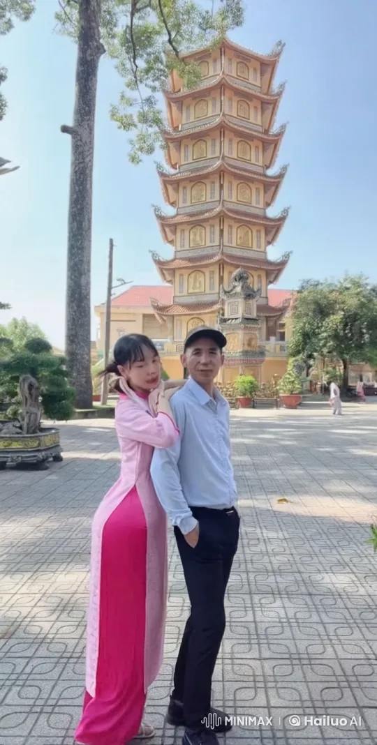 Traditional Kung Fu Duel in Front of Temple Background – AI Generated Video | Hailuo AI