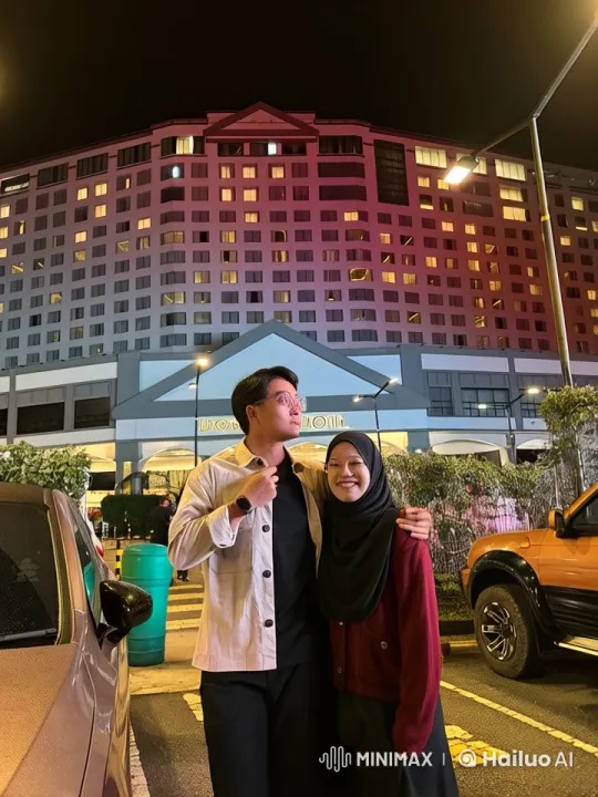 Couple Displaying Kungfu Skills in Hotel Parking Lot – AI Generated Video | Hailuo AI