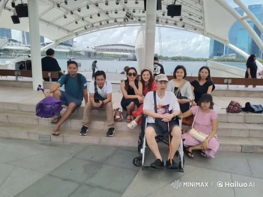 Lighthearted Playful Gathering on Waterfront Steps – AI Generated Video | Hailuo AI