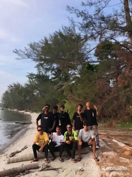 Friends Enjoying a Peaceful Beach Gathering – AI Generated Video | Hailuo AI