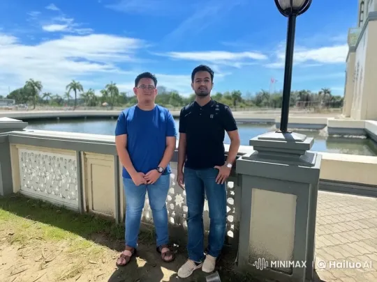 Martial Arts Display by Two Men Near Water – AI Generated Video | Hailuo AI
