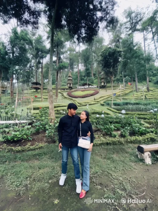 Couple Performs Energetic Kung Fu in Scenic Garden – AI Generated Video | Hailuo AI