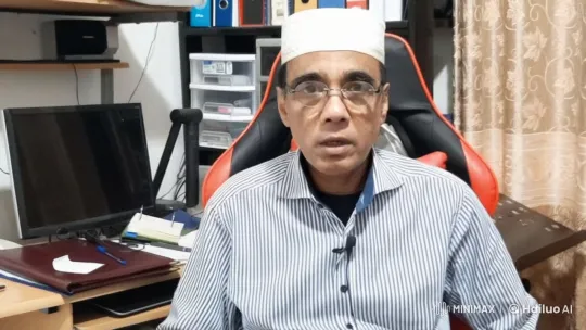 Home Office Setting with Person Discussing Shab-e-Barat Misconceptions – AI Generated Video | Hailuo AI