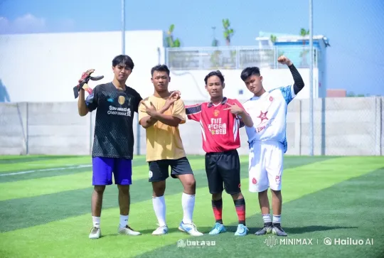 Kungfu Battle on Soccer Field by Young Athletes – AI Generated Video | Hailuo AI
