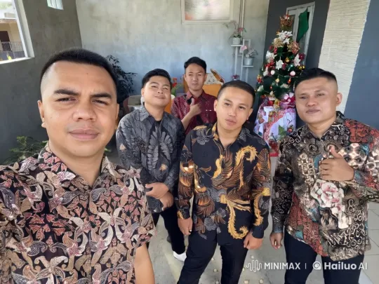 Traditional Batik Shirts: Young Men Display Martial Arts Skills – AI Generated Video | Hailuo AI