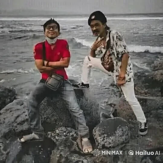 Kungfu Fight on Rocks with Ocean Background – AI Generated Video | Hailuo AI