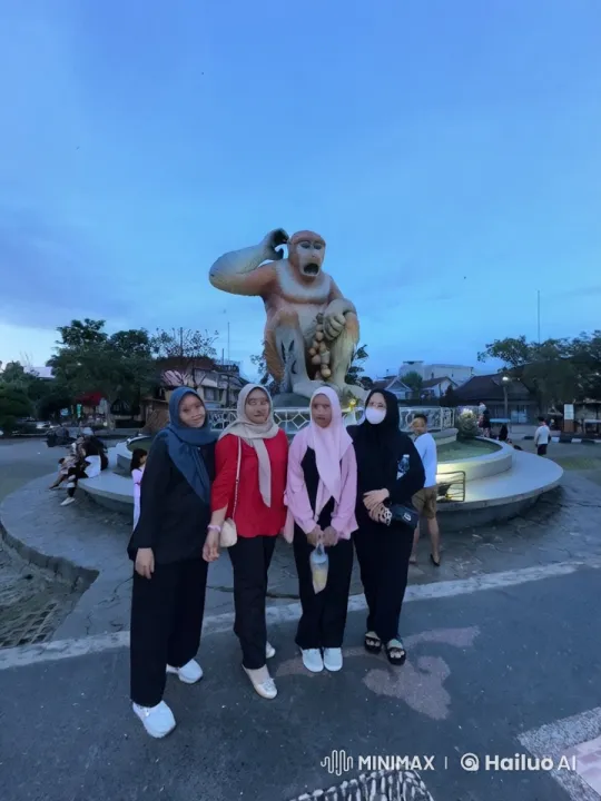 Energetic Kungfu Display by Four Individuals in Front of a Fountain – AI Generated Video | Hailuo AI