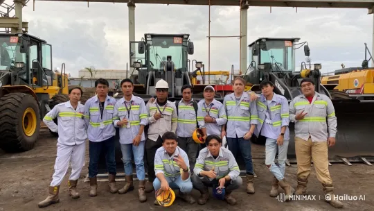 Construction Workers Perform Synchronized Kungfu – AI Generated Video | Hailuo AI