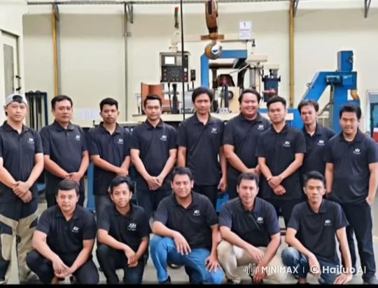 Workers Perform Subtle Kungfu in Factory Workshop – AI Generated Video | Hailuo AI