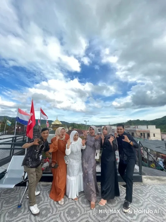 Friends Celebrate with Martial Arts on Rooftop – AI Generated Video | Hailuo AI