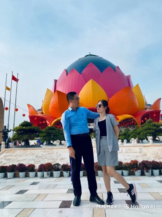 Colorful Lotus Temple: Martial Arts Display – AI Generated Video | Hailuo AI