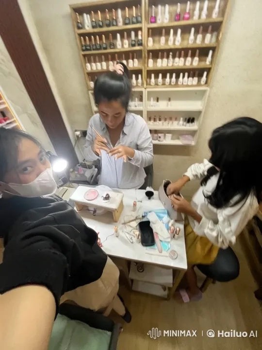 Kung Fu Practiced in Peaceful Nail Salon – AI Generated Video | Hailuo AI
