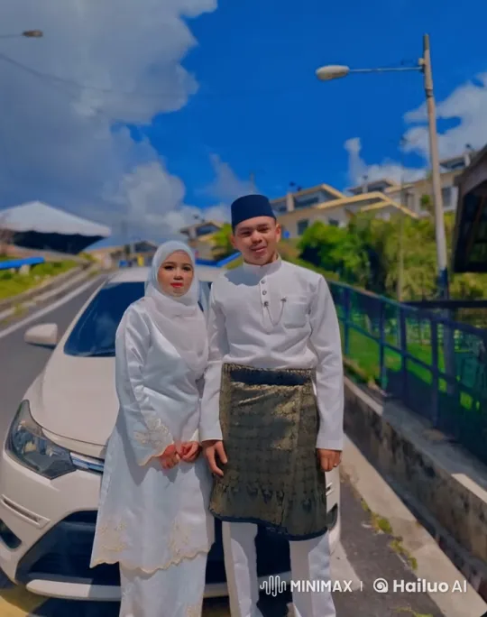 Couple in Traditional Attire Perform Playful Moves – AI Generated Video | Hailuo AI