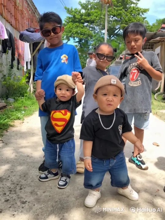 Young Children Displaying Playful Kungfu Skills – AI Generated Video | Hailuo AI
