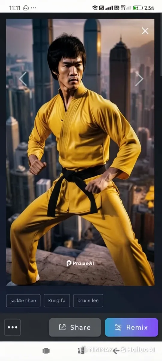 Martial Artist Showcases Dynamic Kung Fu Skills – AI Generated Video | Hailuo AI