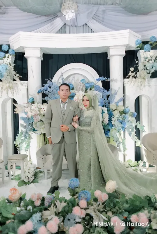 Graceful Kung Fu Couple in Elegant Flower Venue – AI Generated Video | Hailuo AI