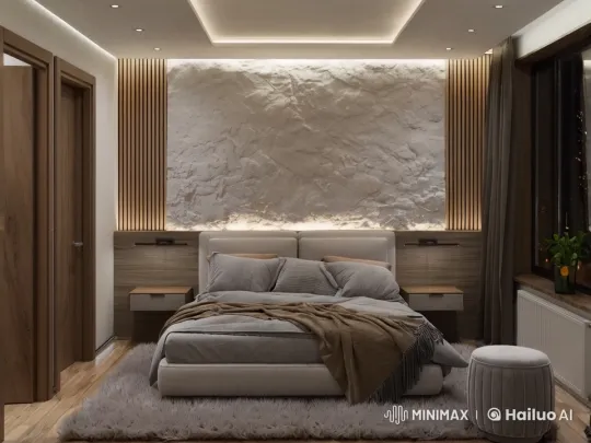 Cozy Modern Bedroom with Tranquil Ambiance – AI Generated Video | Hailuo AI
