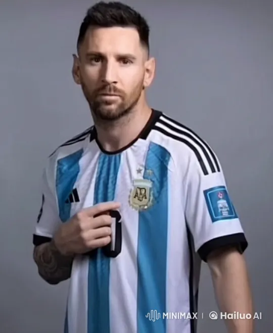 Argentine Man in Jersey Smokes Casually – AI Generated Video | Hailuo AI