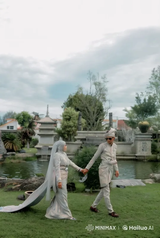 Traditional Couple Performs Kungfu in Serene Setting – AI Generated Video | Hailuo AI
