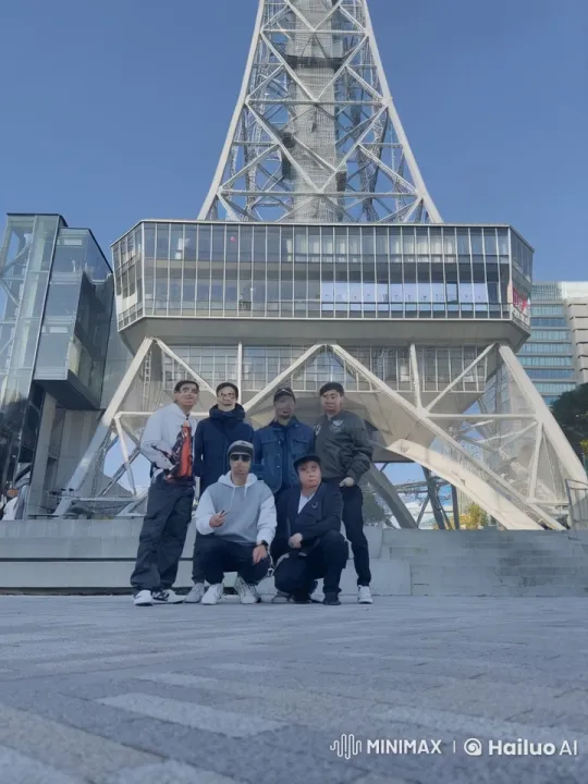 Young Men Practice Kung Fu in Front of Modern Tower – AI Generated Video | Hailuo AI